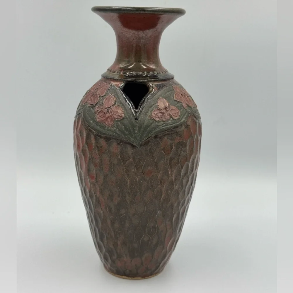 Blue Moon Studio Pottery Vase Signed and Dated by Artist